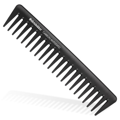 Störtebekker® Premium Styling Kamm Herren - Bruchfester Haarkamm Herren Grob - Carbon Kamm Männer grobzinkig - 19cm Antistatischer Styling Haar Kamm - für Haare & Bart - Für das perfekte Finish