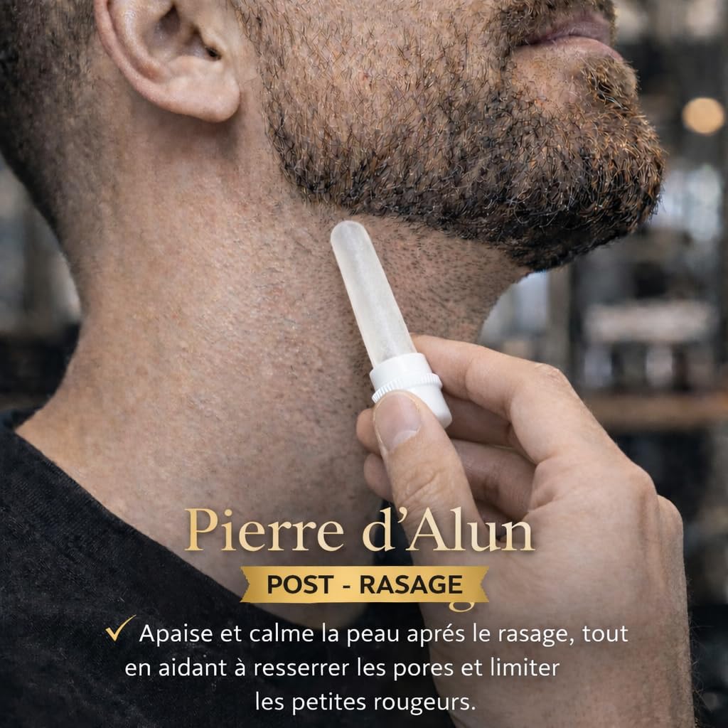 Herren Rasier-Set - Männer Rasiermesser/Barbiermesser - mit 50 Einzelklingen + Tuch + Alaunstift + Aufbewahrungsetui + Kammführung für Rasur -SCHWARZ- BARBER TOOLS